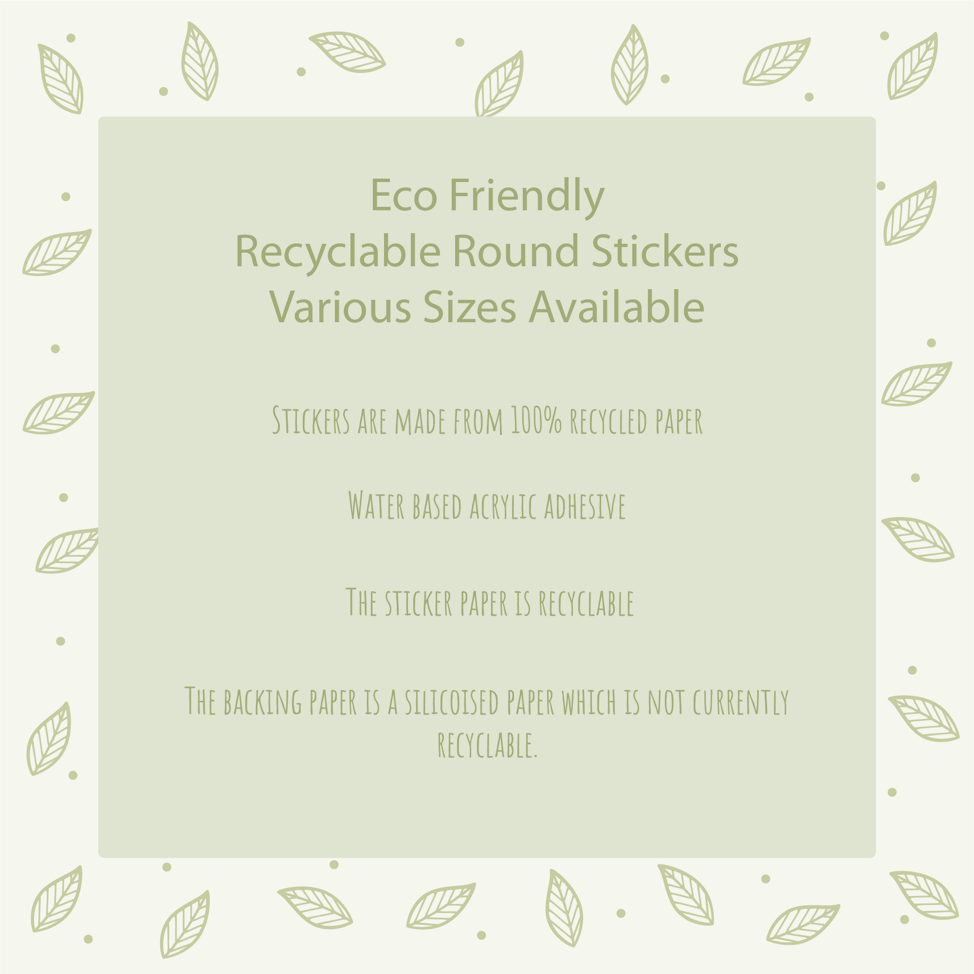 custom printed eco friendly recyclable stickers rectangle shape