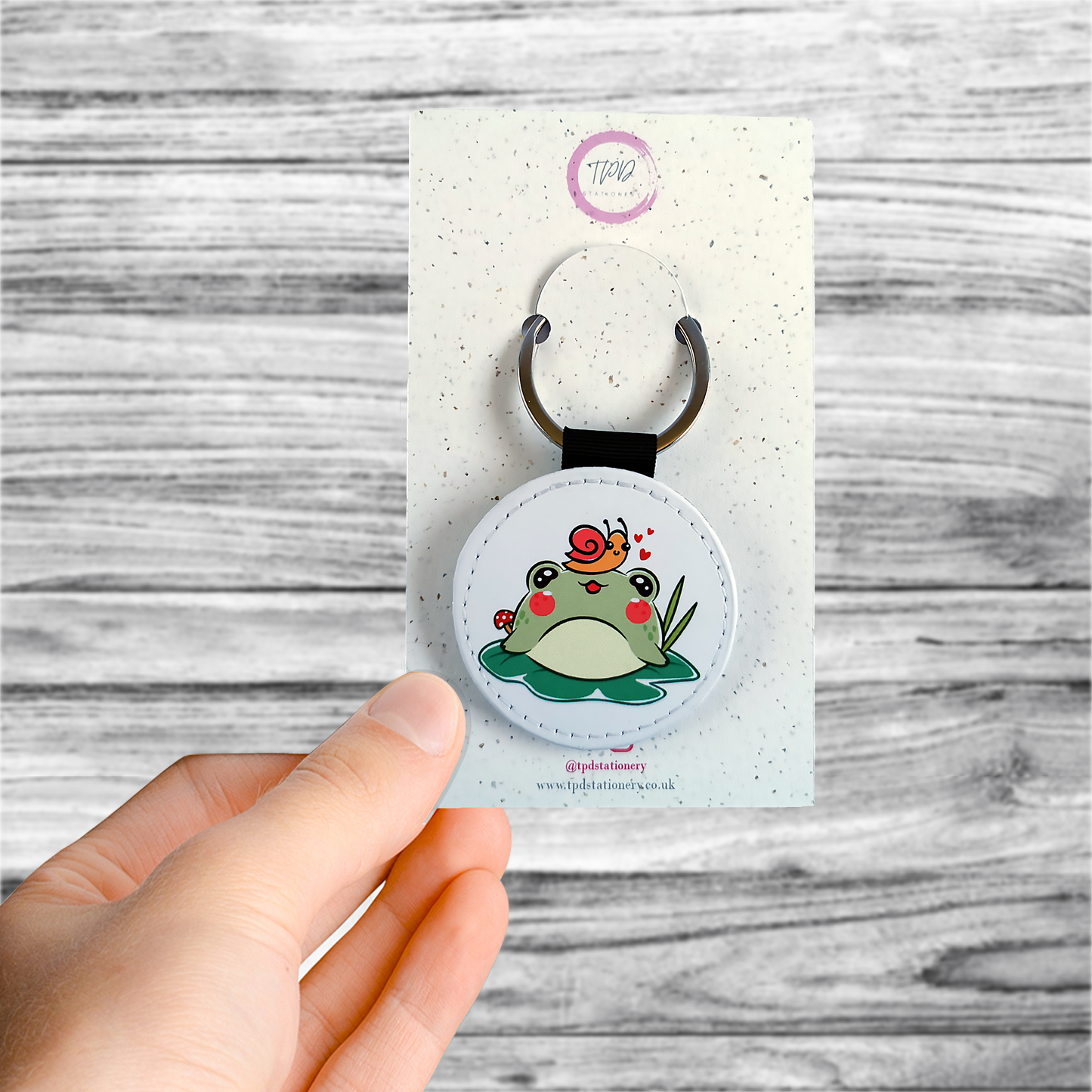 Custom printed keyring display cards