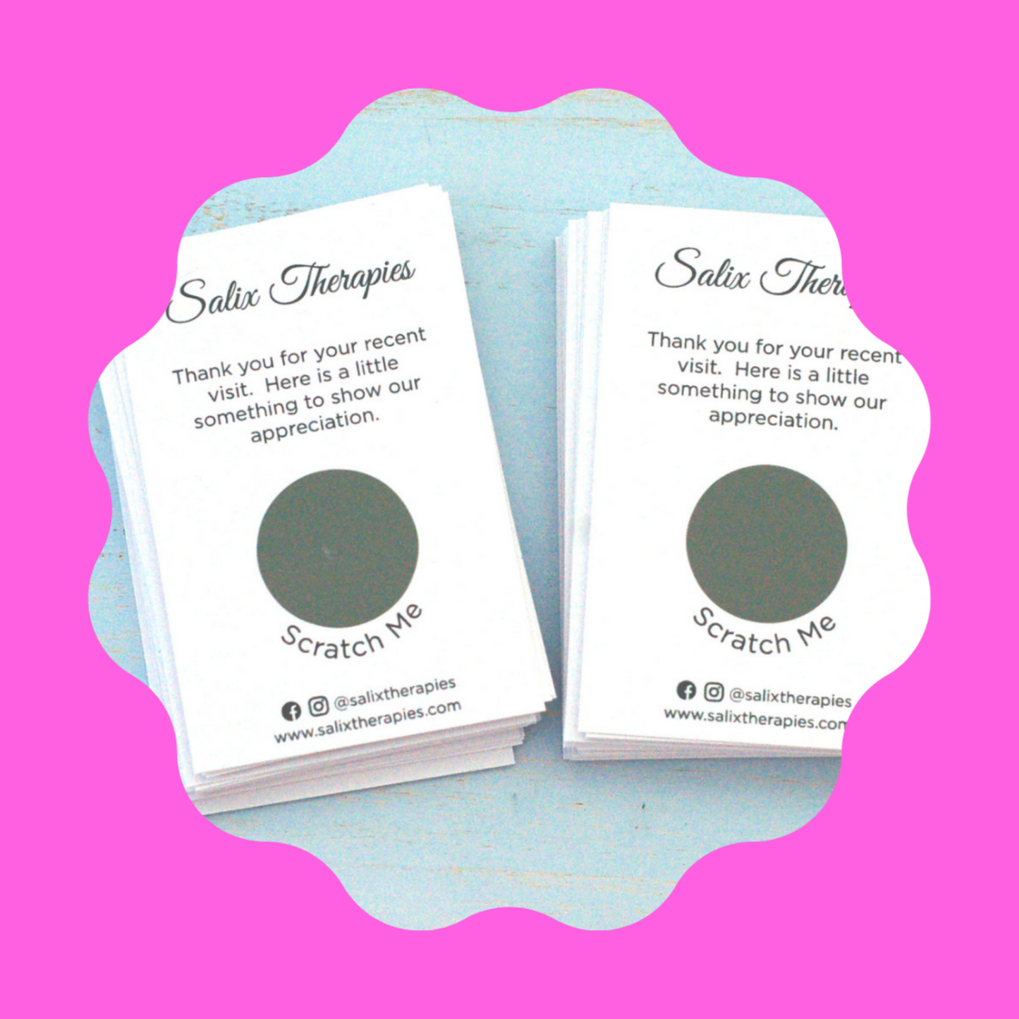 Custom scratch cards for promotions and offers