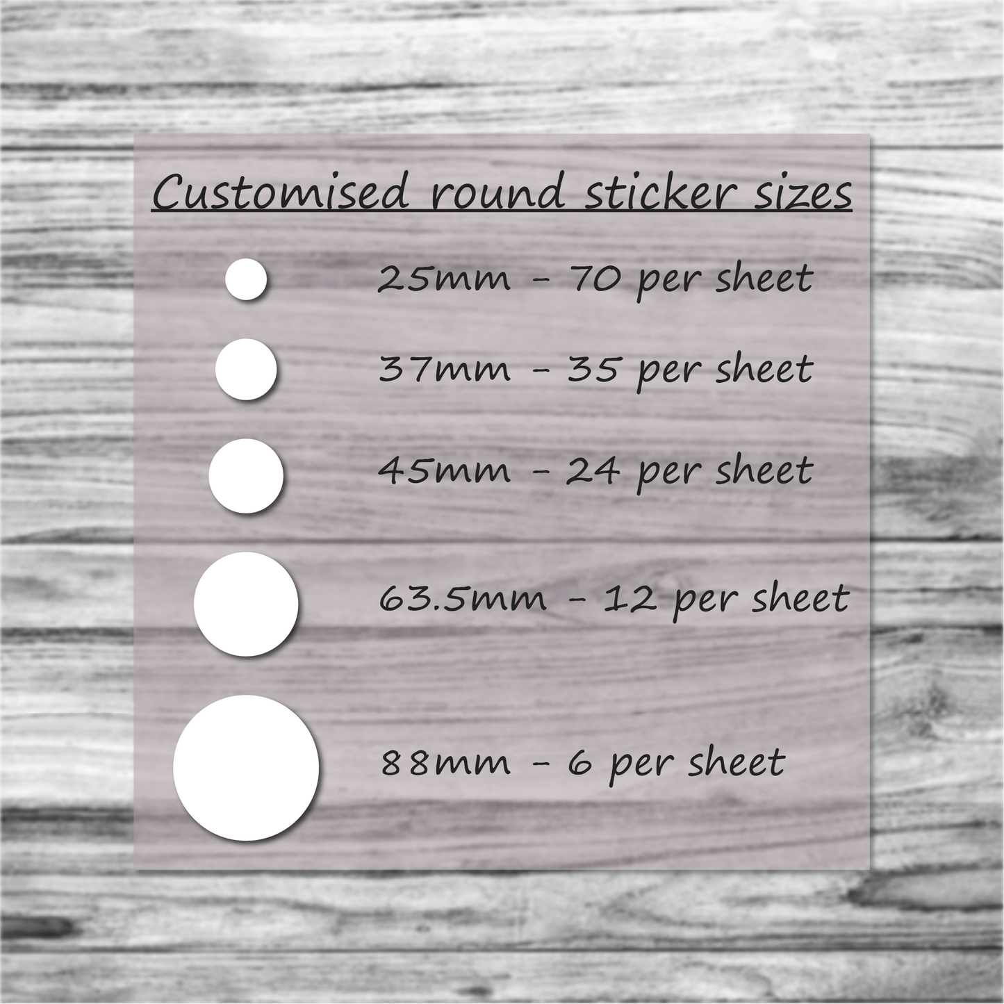 Custom printed round paper logo stickers