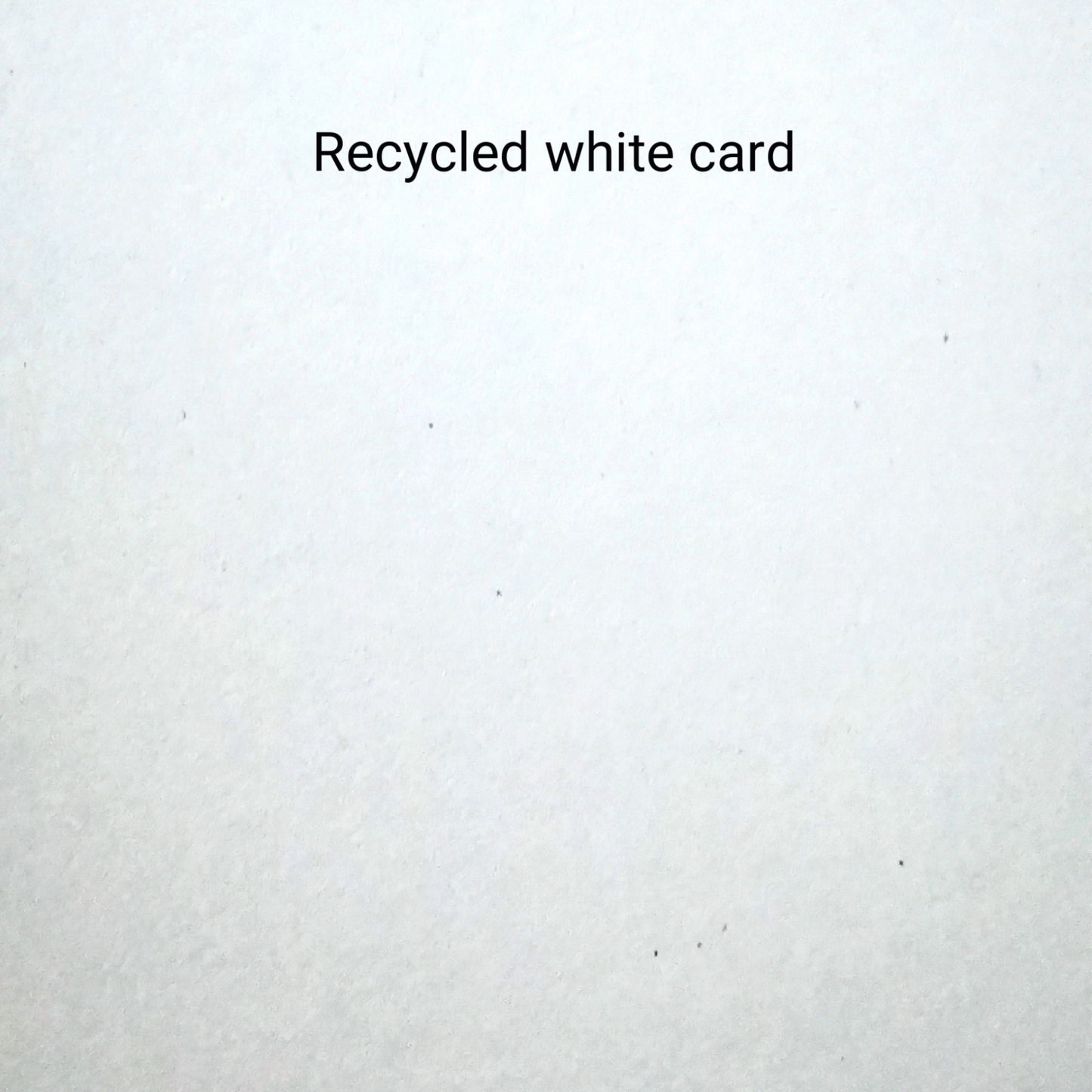 Recycled White Card