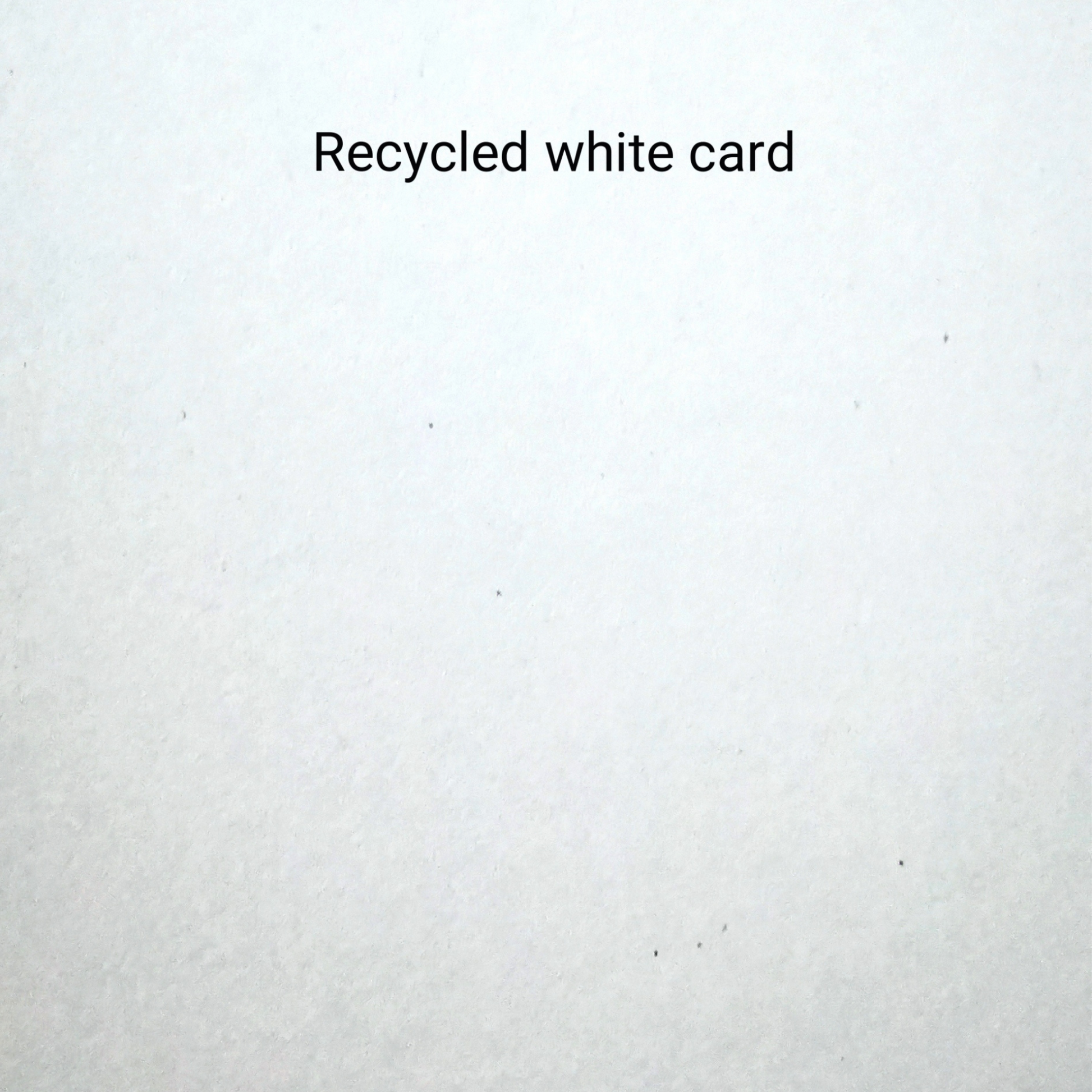 Recycled White Card