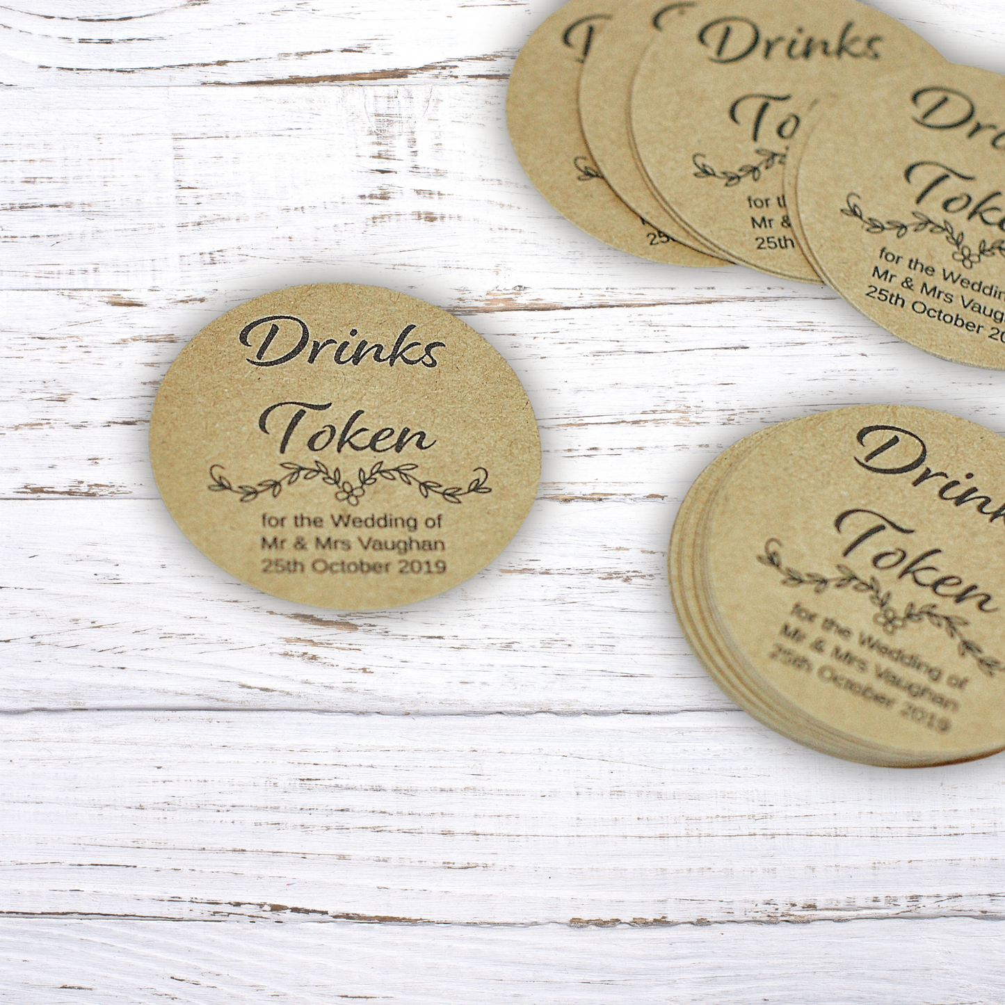 Wedding drink clearance coasters