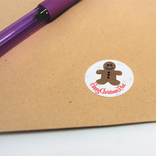 Gingerbread men happy christmas Post stickers